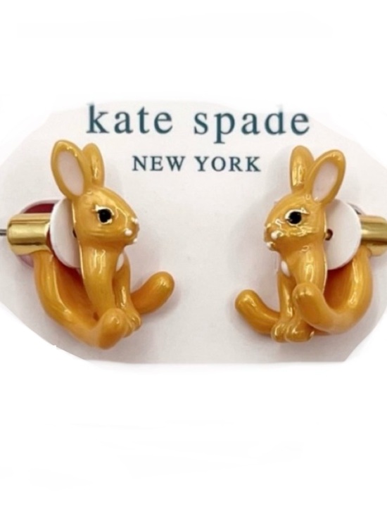kate spade Jewelry - KATE SPADE NEW YORK ♠️
SMALL BUNNY FRONT-BACK
JACKET STUD EARRINGS 🐰
